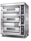 Three Deck Six Tray Commercial Gas Baking Oven – Stainless Steel