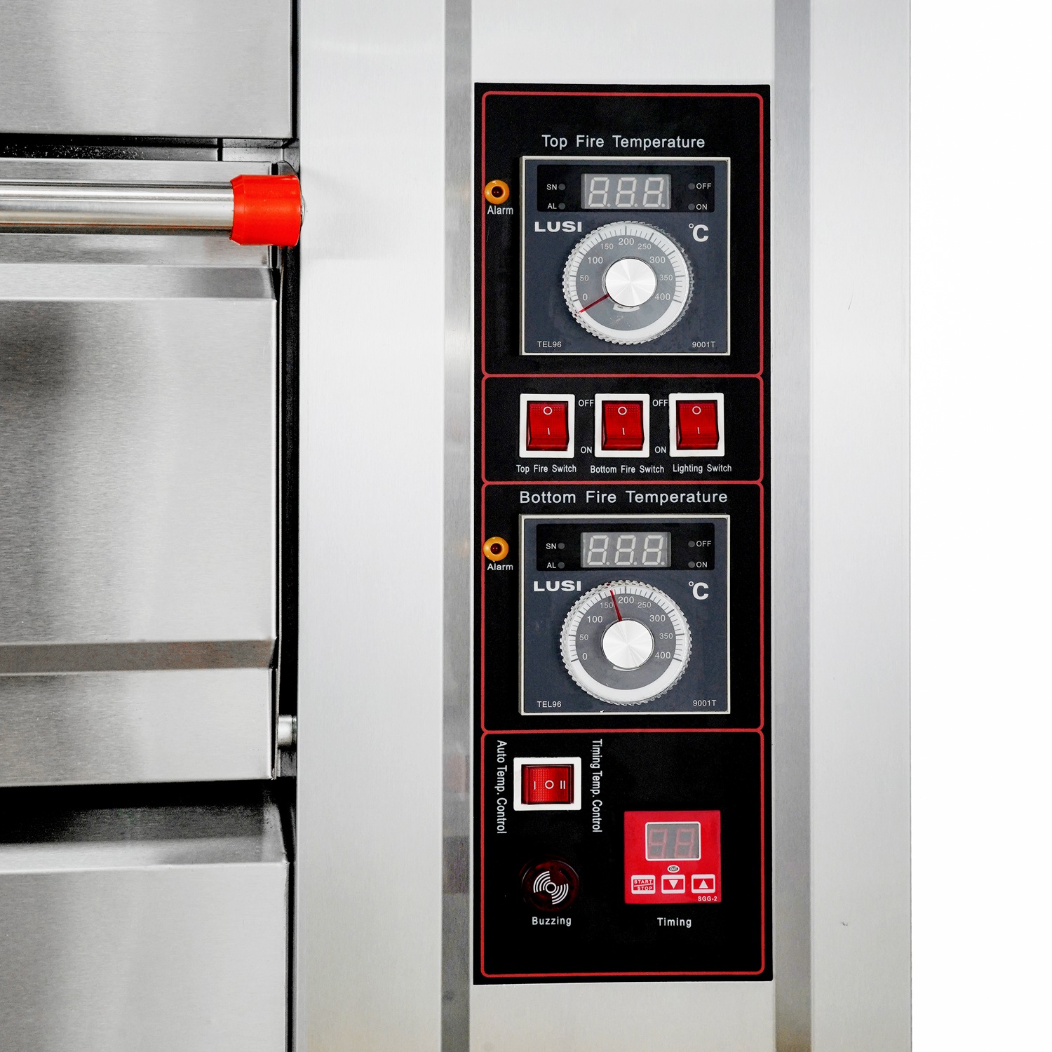 Two Deck Four Tray Commercial Gas Oven Stainless Steel - Image 2